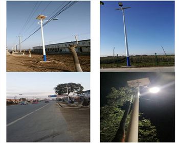 陜西太陽能路燈-慶陽寧縣項目圖片