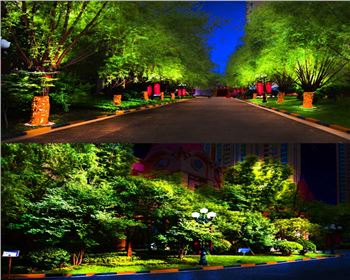 內蒙古小區廣場節日亮化